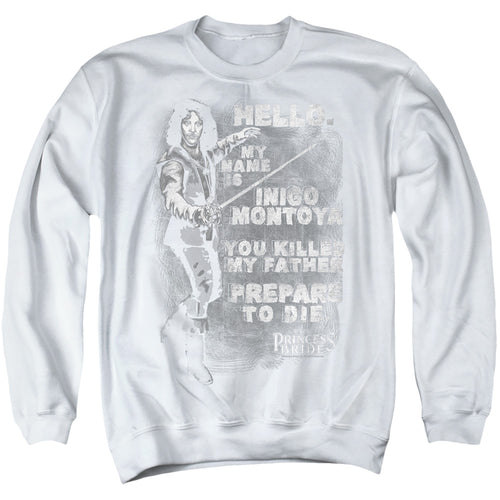 The Princess Bride Hello Again White Crewneck Sweatshirt
