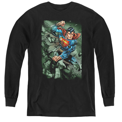 Superman Indestructible Youth Long Sleeve T-Shirt