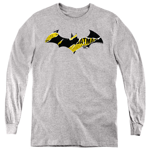 Batman Batman Torn Gotham Logo Youth Long Sleeve T-Shirt