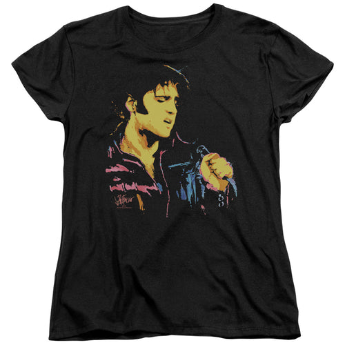 Elvis Presley Neon Elvis Womens T-Shirt