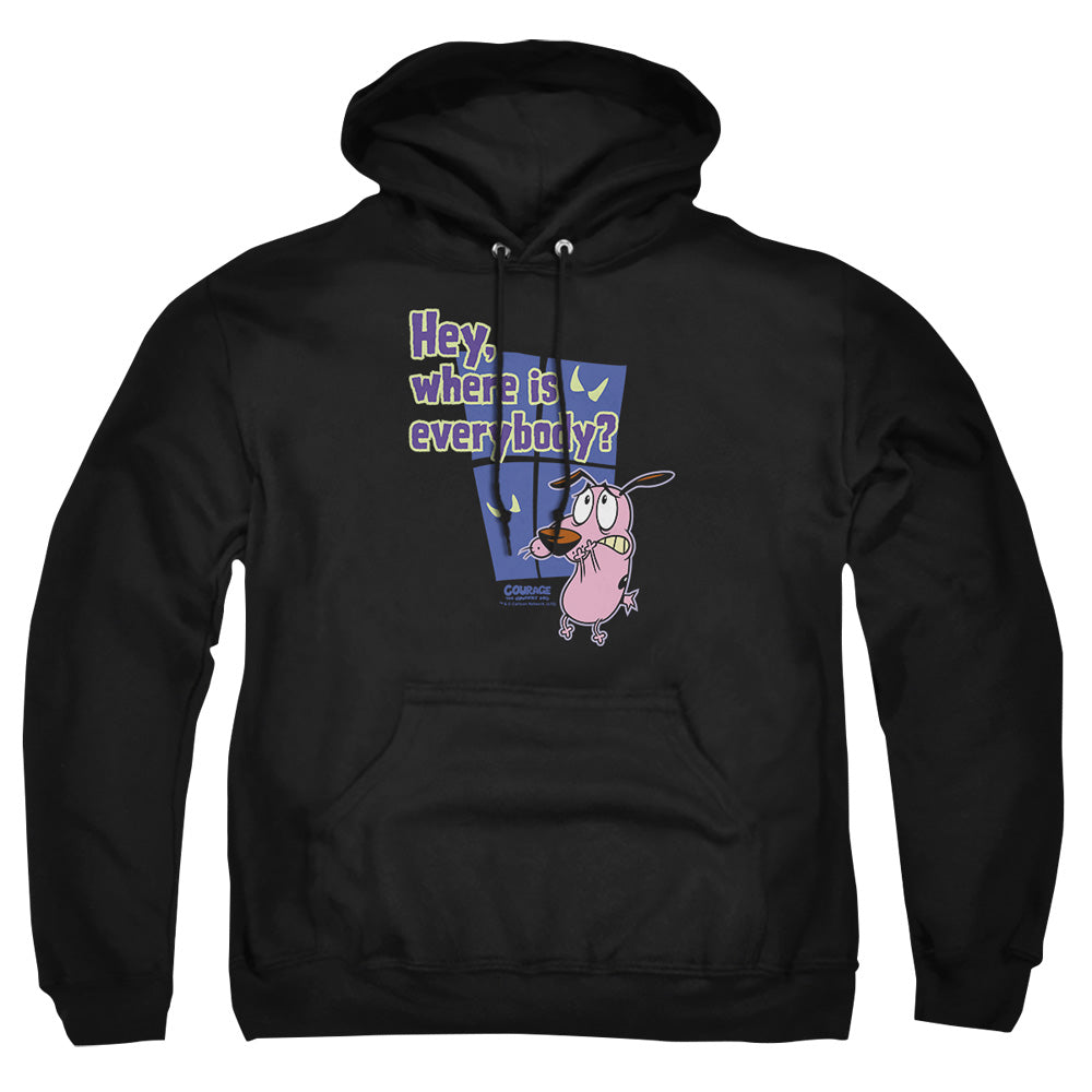 Courage the Cowardly Dog Where Is Everybody Pullover Hoodie
