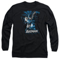 Justice League Batman Blue & Gray Long Sleeve T-Shirt