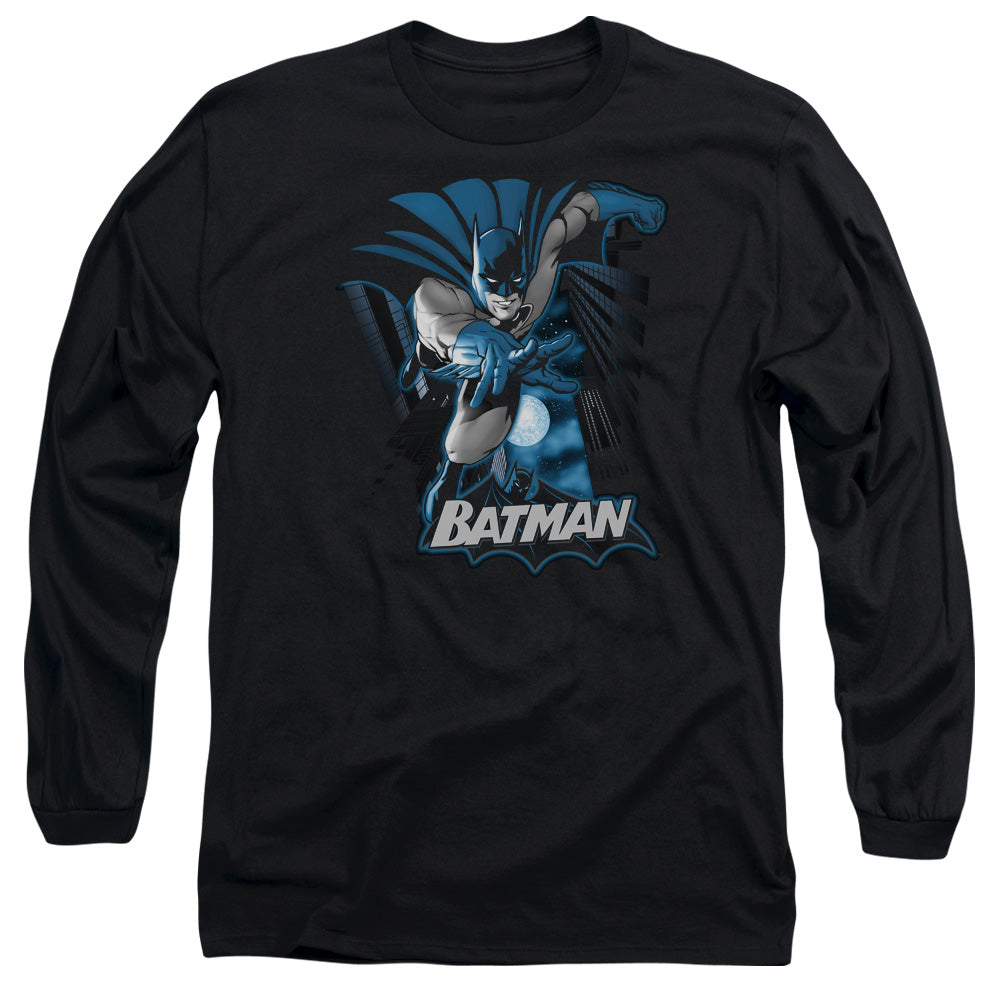 Justice League Batman Blue & Gray Long Sleeve T-Shirt