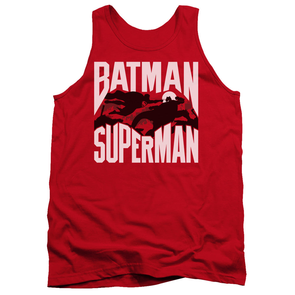 Batman v Superman Silhouette Fight Tank Top