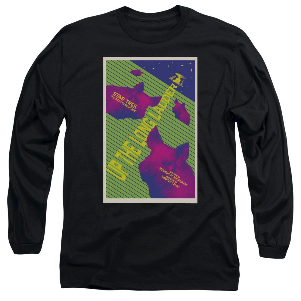 Star Trek Up the Long Ladder Black Long Sleeve T-Shirt