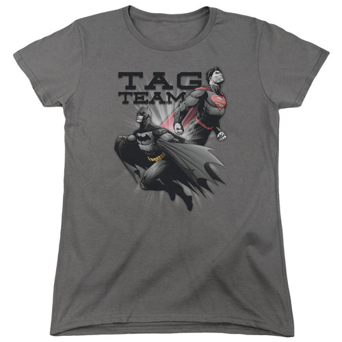 Justice League Tag Team Womens T-Shirt