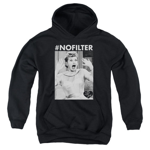 I Love Lucy No Filter Youth Hoodie