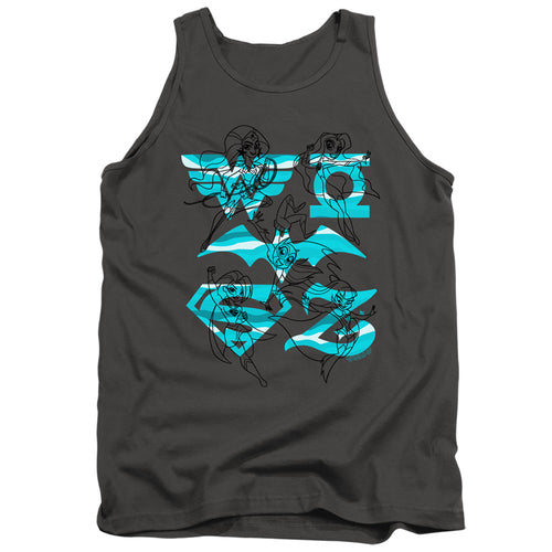 DC Super Hero Girls Line Art Group Tank Top