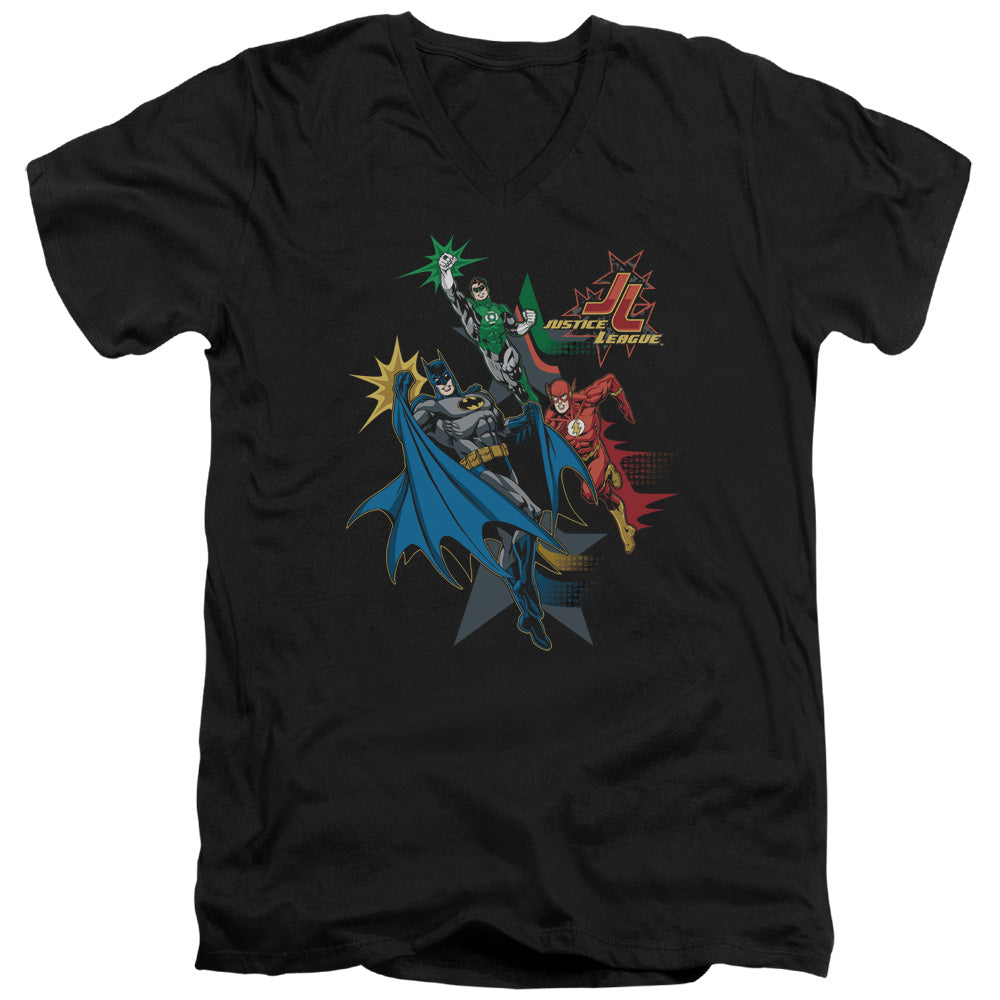 Justice League Action Stars V-Neck T-Shirt