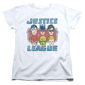 DC Comics Faces Of Justice Womens T-Shirt