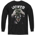 The Batman Crazed Joker Youth Long Sleeve T-Shirt