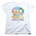 Garfield Merry And Striped Womens T-Shirt
