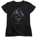 Batman v Superman Team Up Womens T-Shirt