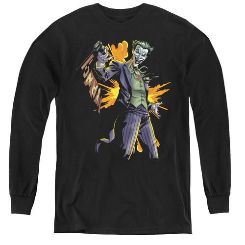 Batman Joker Bang Youth Long Sleeve T-Shirt