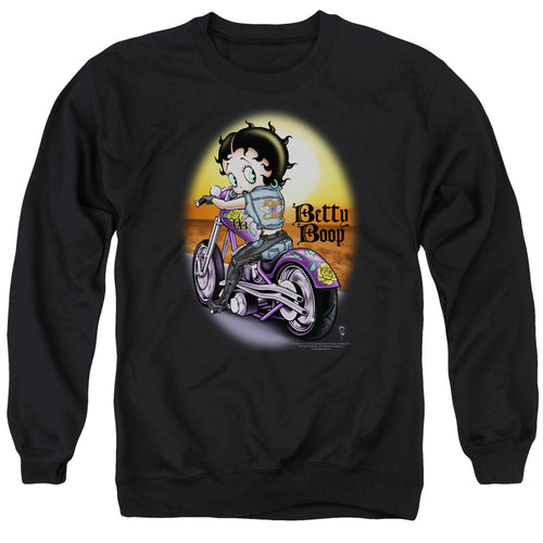 Betty Boop Wild Biker Crewneck Sweatshirt