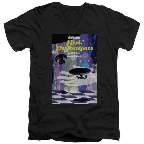 Star Trek Peak Performance Black V-Neck T-Shirt
