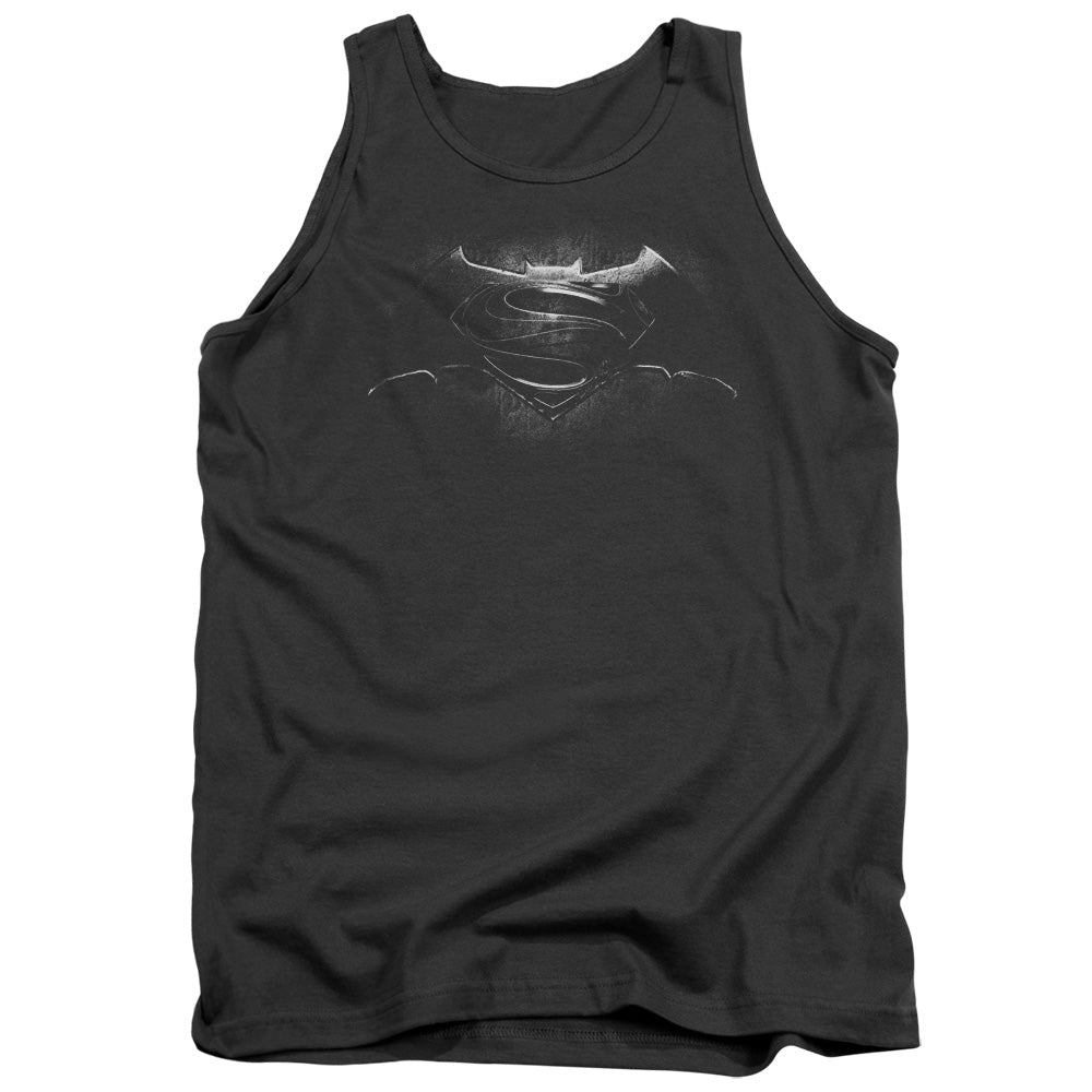 Batman v Superman Bw Logo Tank Top