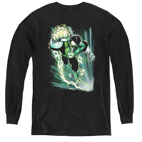 Justice League Emerald Energy Youth Long Sleeve T-Shirt