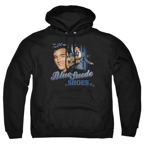 Elvis Presley Blue Suede Shoes Pullover Hoodie