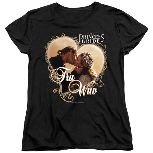 The Princess Bride Tru Wuv Black Womens T-Shirt