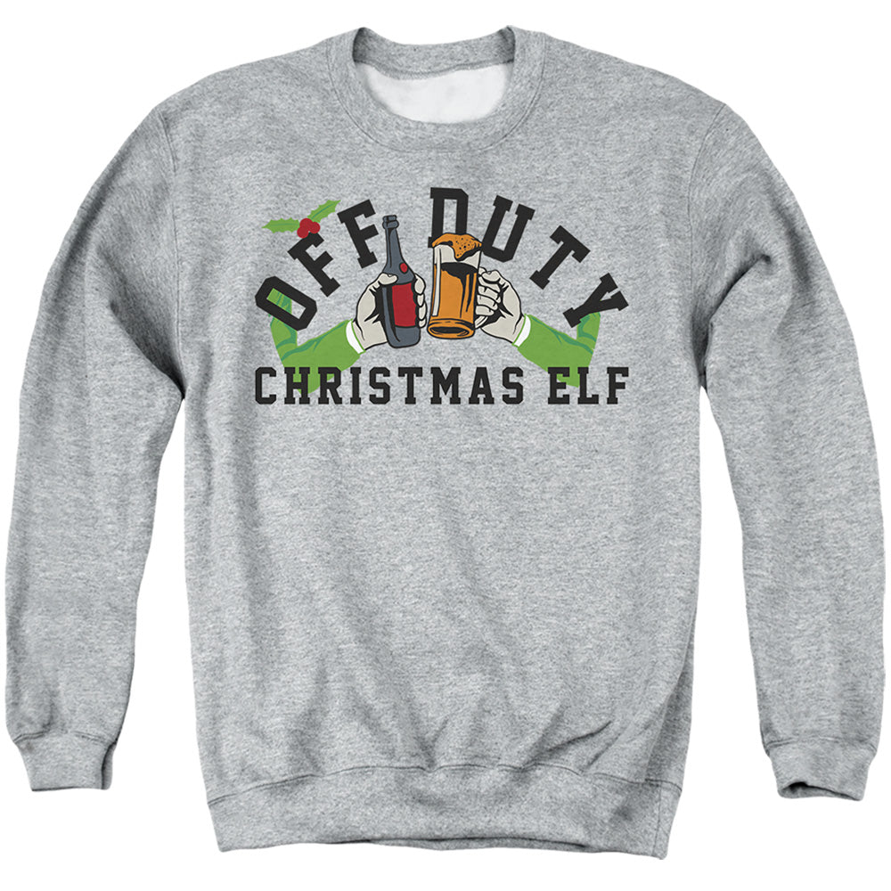 Off Duty Christmas Elf Crewneck Sweatshirt