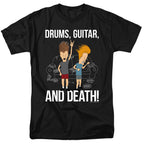 Beavis and Butthead Drums, Guitar, And Death T-Shirt