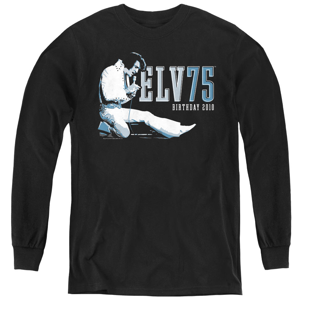 Elvis Presley Elv 75 Logo Youth Long Sleeve T-Shirt