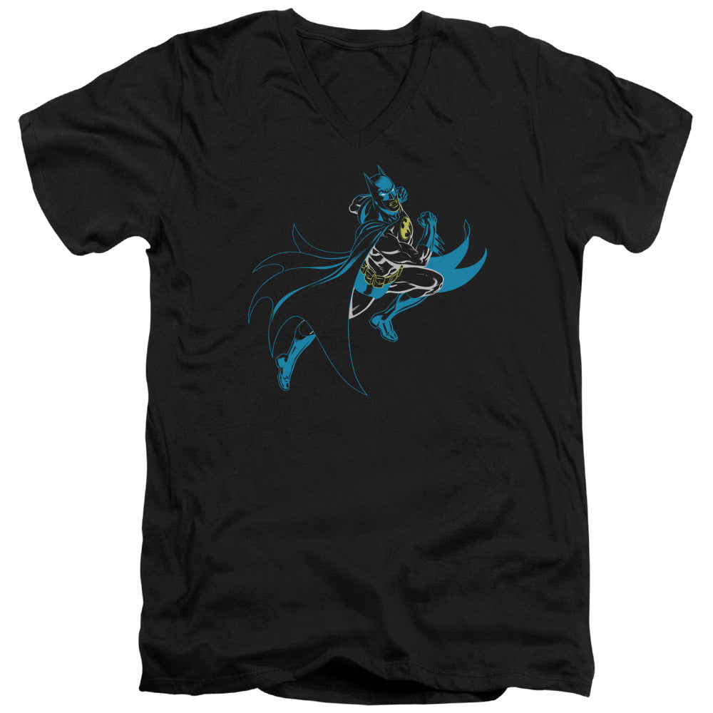 Batman Neon Batman V-Neck T-Shirt