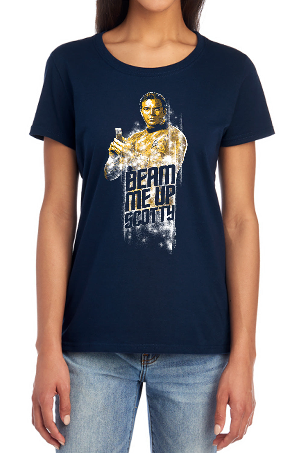 Star Trek Beam Me Up Scotty Womens T-Shirt