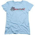 The Princess Bride Vizzini Crest Light Blue Womens T-Shirt