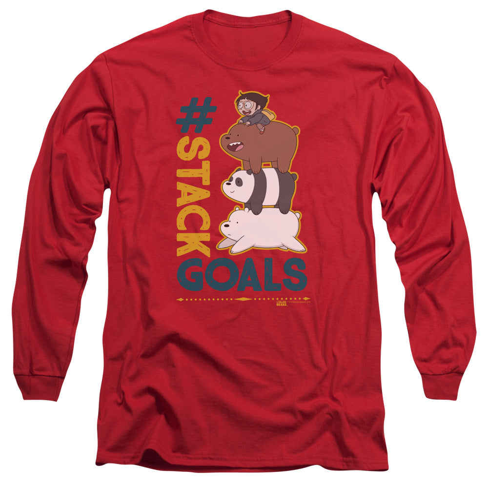 We Bare Bears Stack Goals Long Sleeve T-Shirt