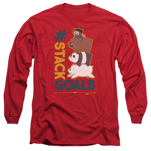 We Bare Bears Stack Goals Long Sleeve T-Shirt
