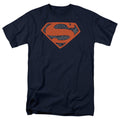 Superman Vintage Shield Collage Navy T-Shirt