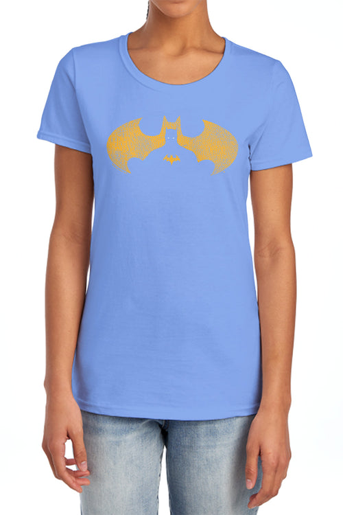 Batman Bat Symbol Knockout Womens T-Shirt