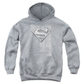 Superman Riveted Metal Youth Hoodie