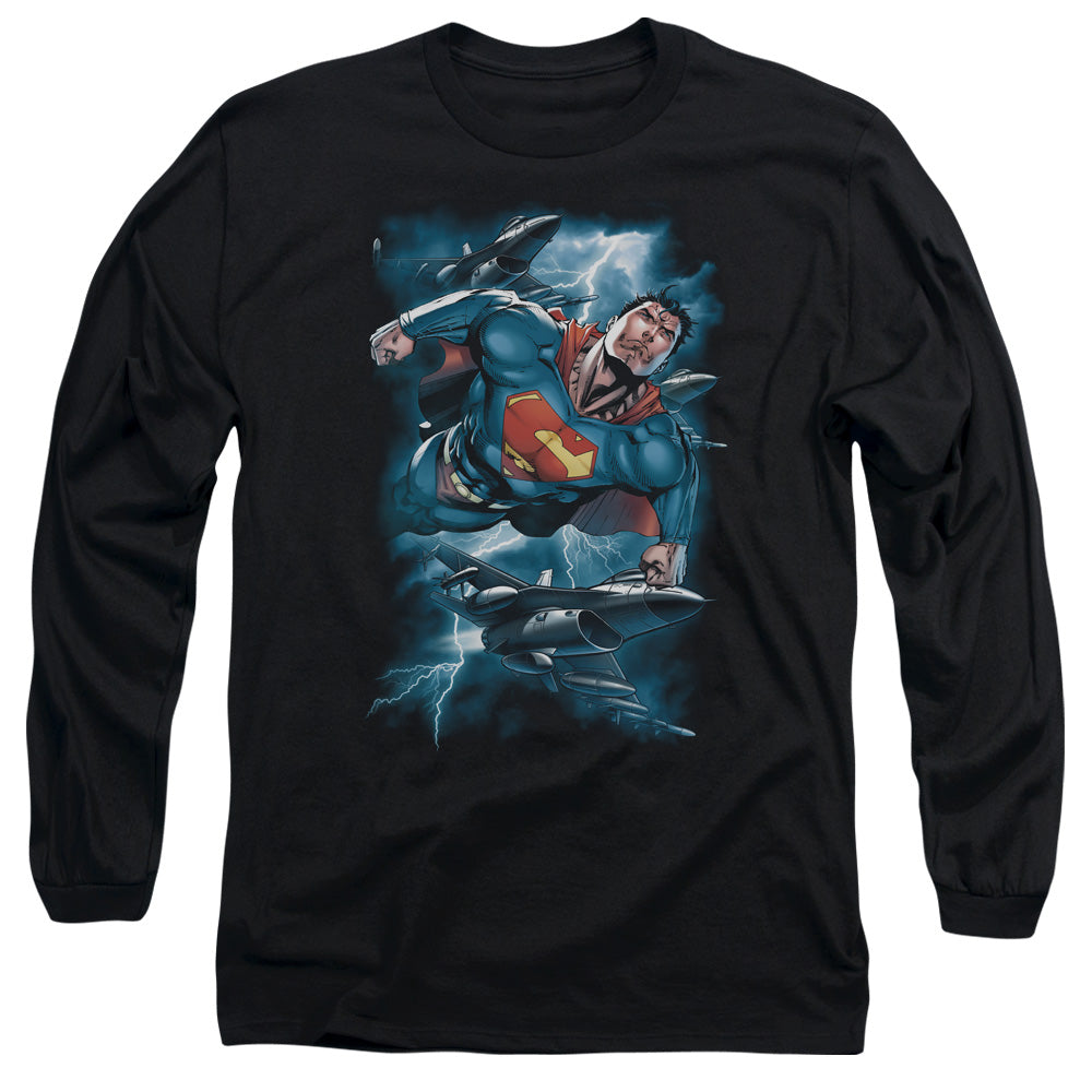 Superman Stormy Flight Long Sleeve T-Shirt
