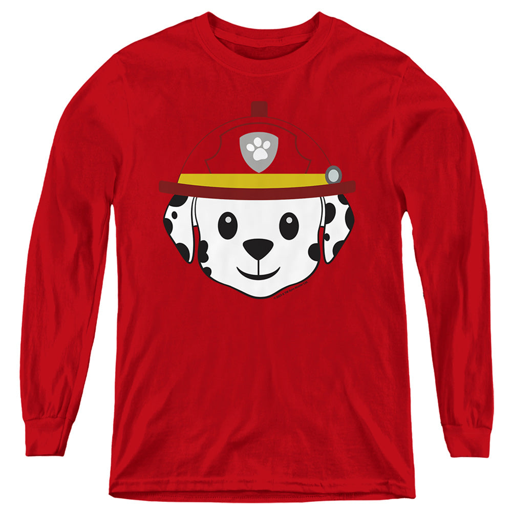 Paw Patrol Marshall Emoji Youth Long Sleeve T-Shirt
