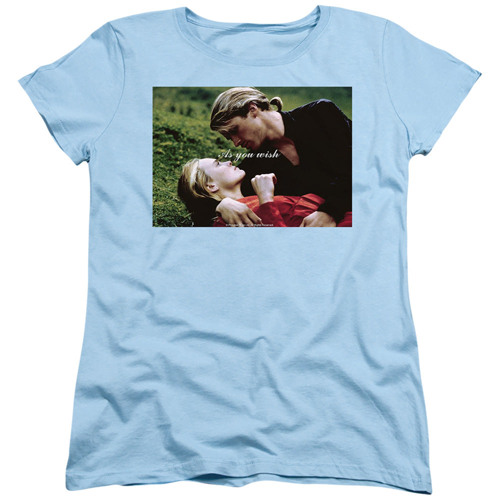 The Princess Bride As You Wish Photo Light Blue Womens T-Shirt