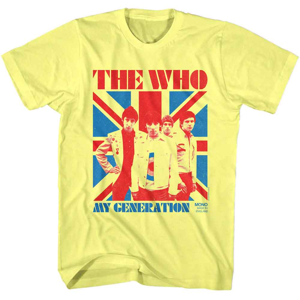 My Generation The Who t-shirt in yellow heather