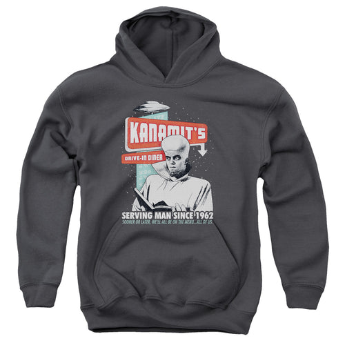 The Twilight Zone To Serve Man Kanamit's Drive-In Diner Youth Hoodie