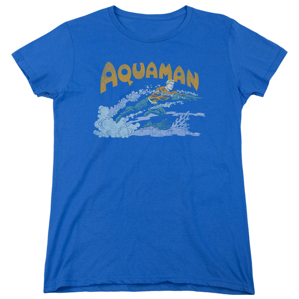 DC Comics Aqua Swim Womens T-Shirt