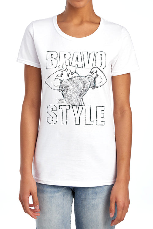Johnny Bravo Bravo Style Womens T-Shirt