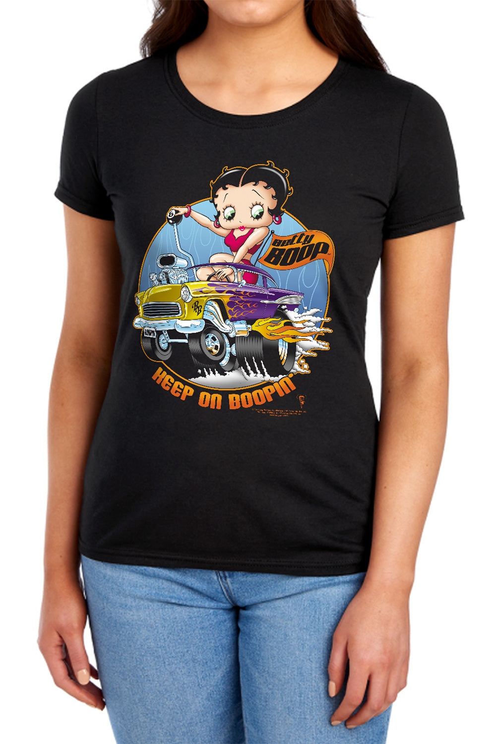 Betty Boop Keep on Boopin Womens T-Shirt