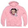 Betty Boop I Love Betty Pink Pullover Hoodie