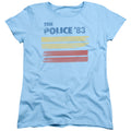 The Police '83 Light Blue Womens T-Shirt