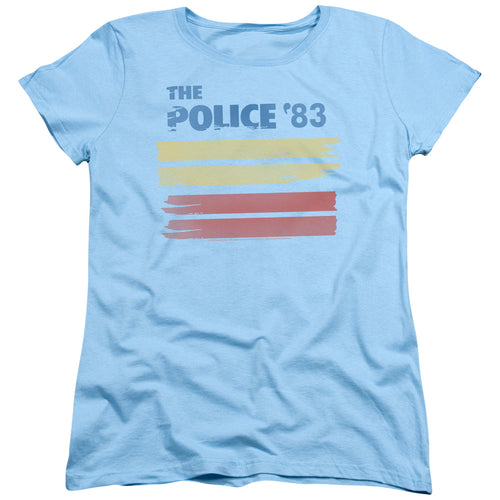 The Police '83 Light Blue Womens T-Shirt