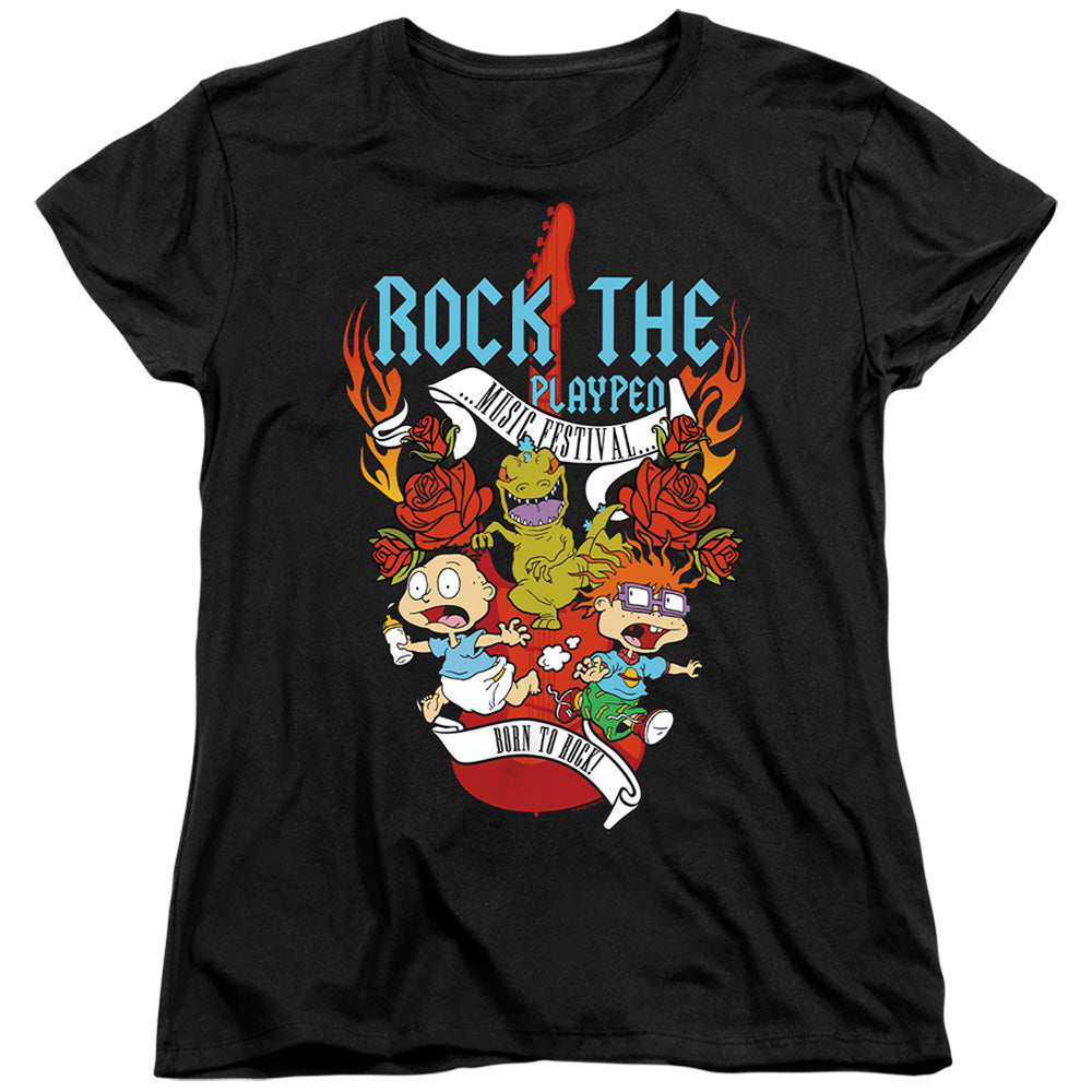 Rugrats Rock the Playpen Music Festival Womens T-Shirt