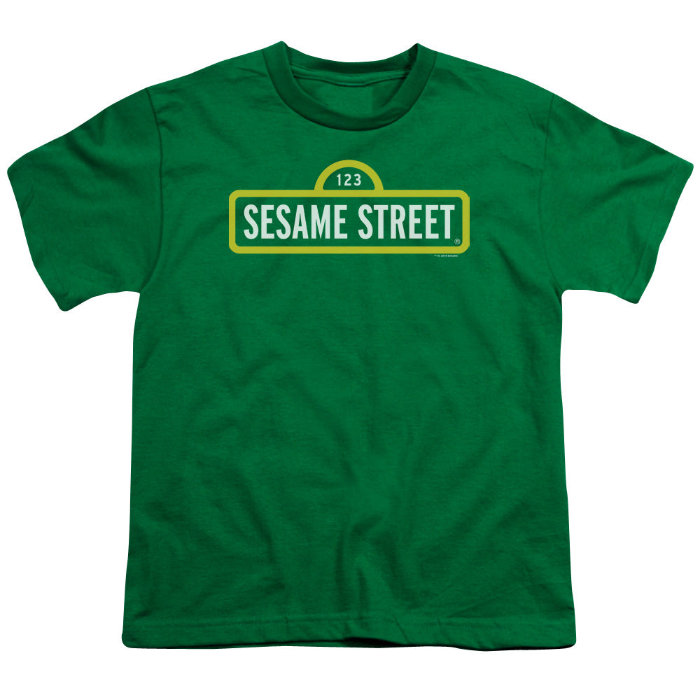 Sesame Street Logo Kelly Green Youth/Toddler T-Shirt