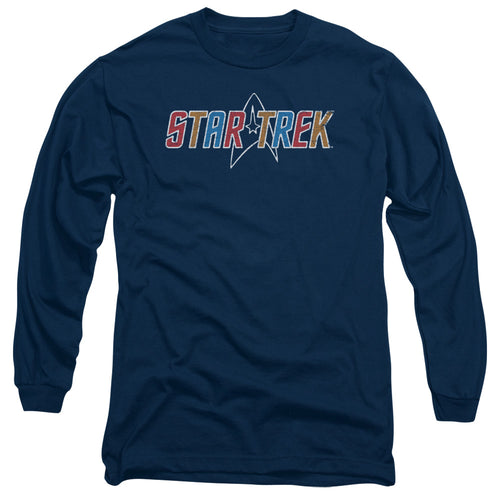 Star Trek Multi Colored Logo Long Sleeve T-Shirt