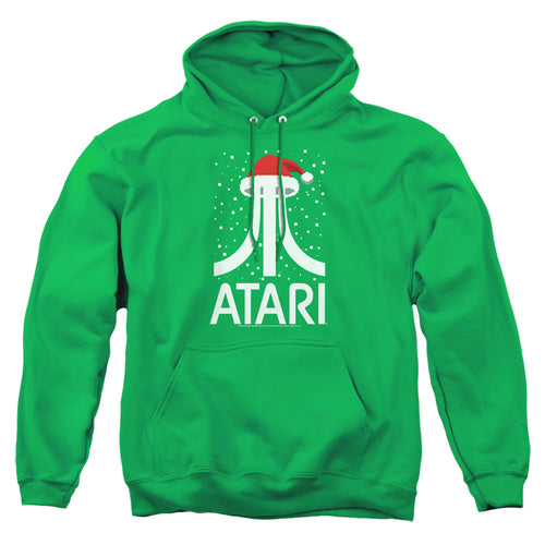 Atari Santa Hat Green Pullover Hoodie